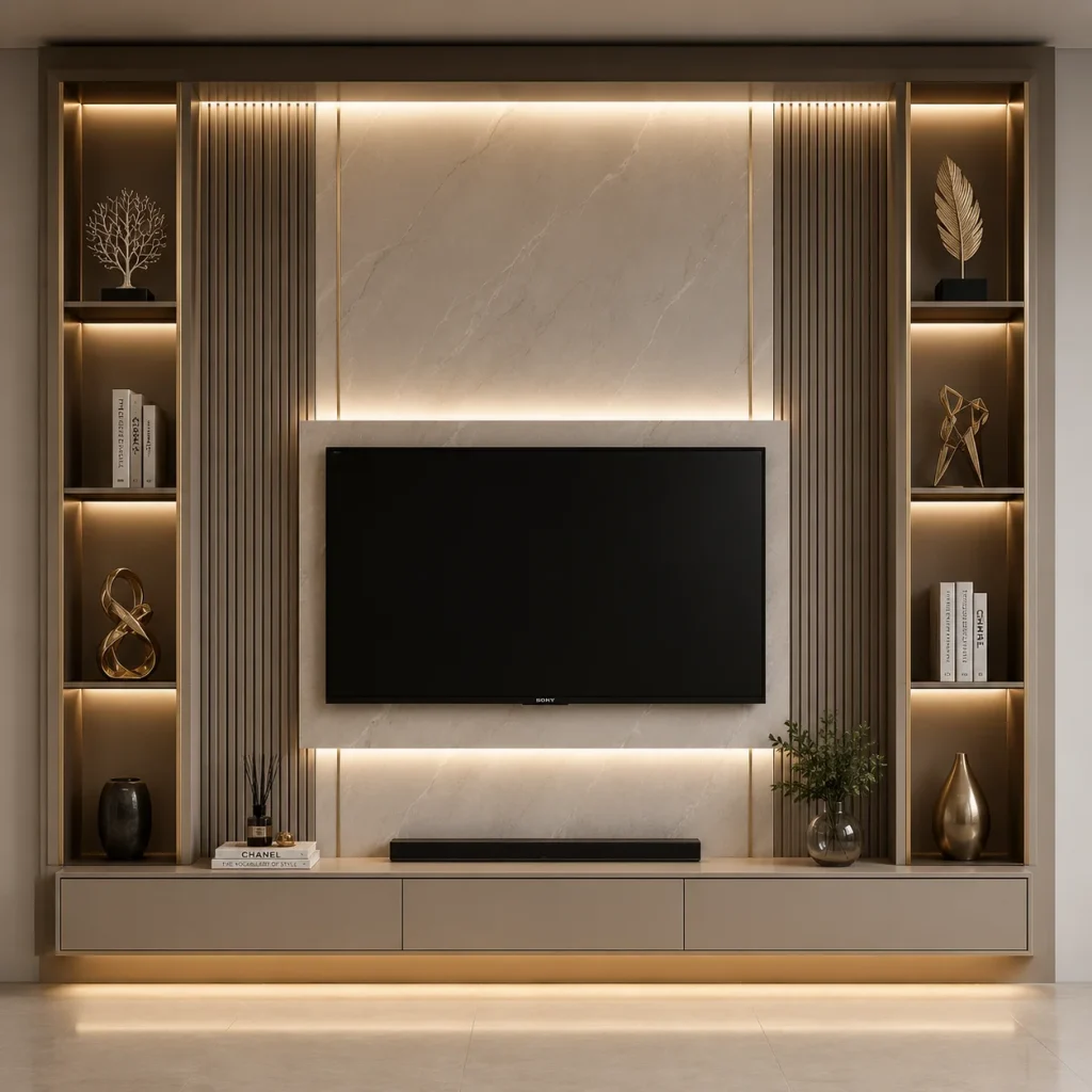 Backdrop tv minimalis Modern