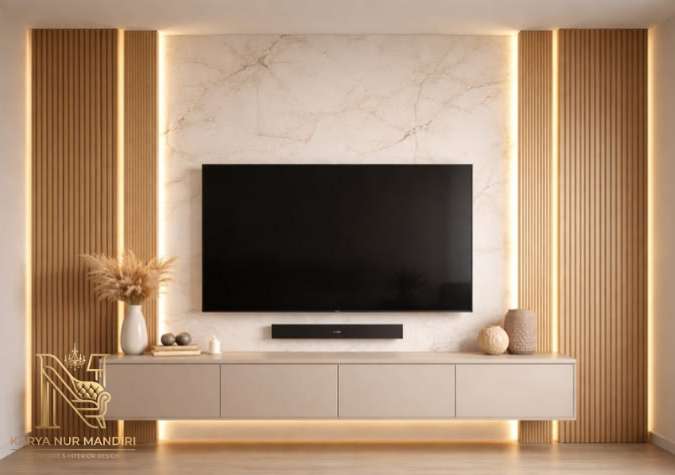 Spesialis Backdrop TV Tangerang Apartemen Promo