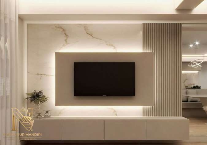 Spesialis Backdrop TV Tangerang Apartemen Promo