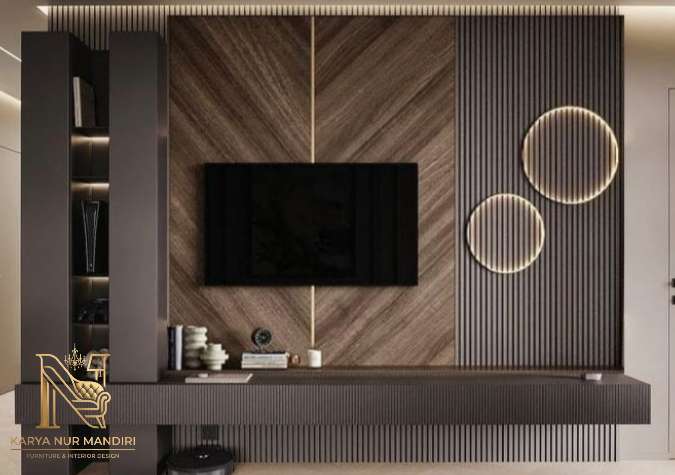 Spesialis backdrop tv Bogor apartemen studio gratis pasang